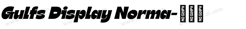 Gulfs Display Norma字体转换